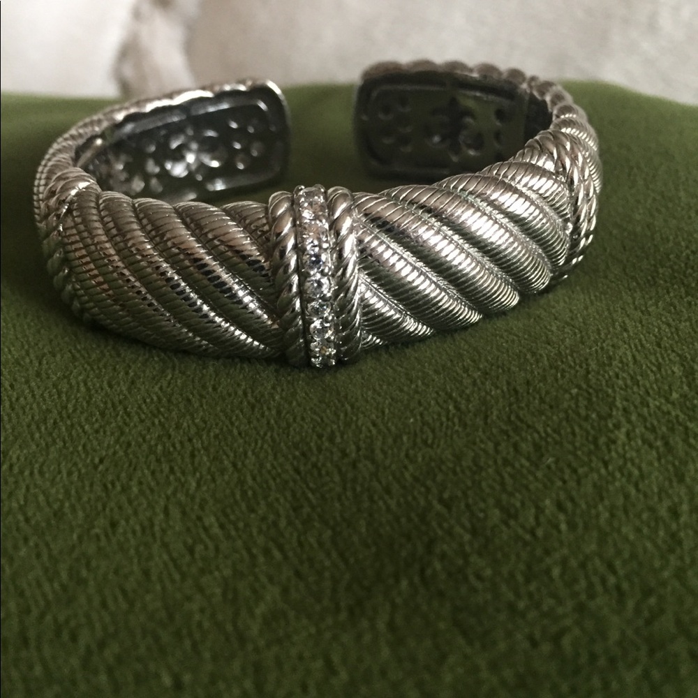 Judith Ripka Sterling Silver CZ Bracelet